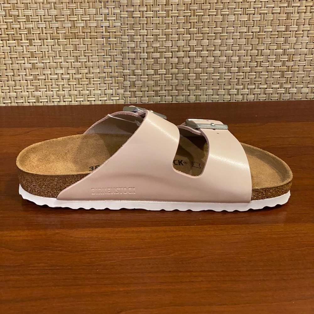 FIRM Birkenstock Arizona Leather Narrow Sandal 38N - Picture 4 of 8